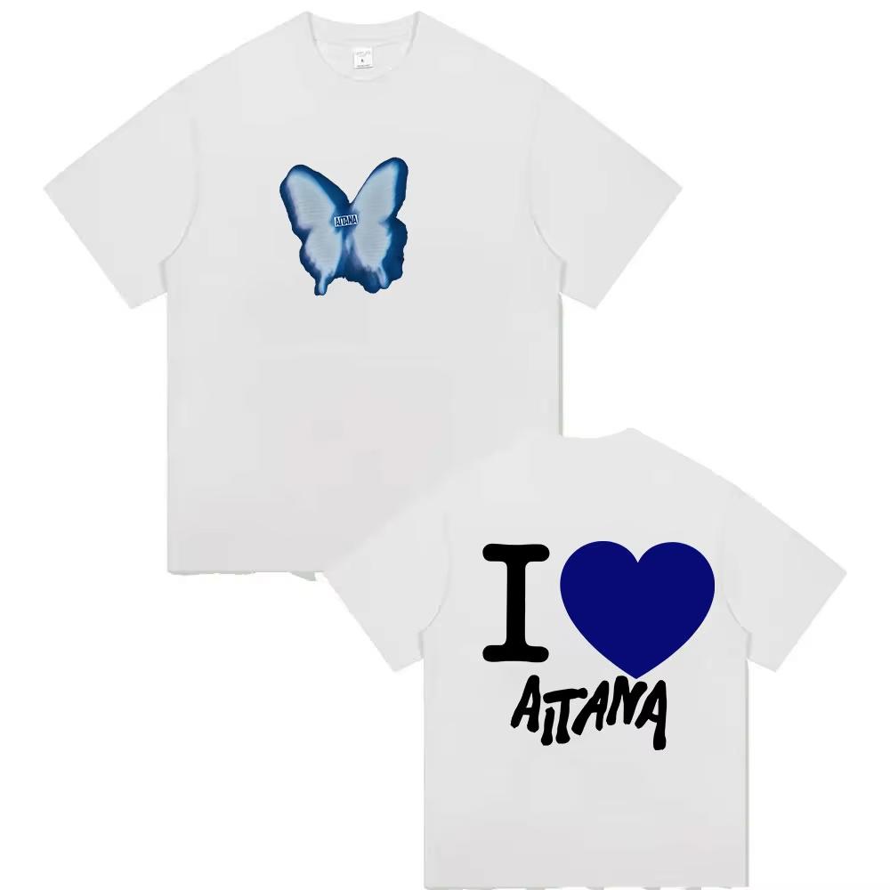 2026 Summer Singer Aitana Love Graphic Print T Shirts Unisex Women Fashion Cotton Tshirt Casual Fans Gift Clothing Tshirt