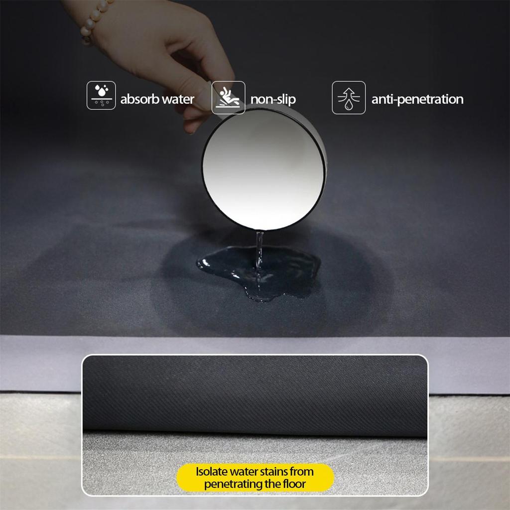 Водонепроницаемый и маслостойкий коврик для кухни из диатомовой грязи - впитывающий, нескользящий, не требующий мытья коврик для ног