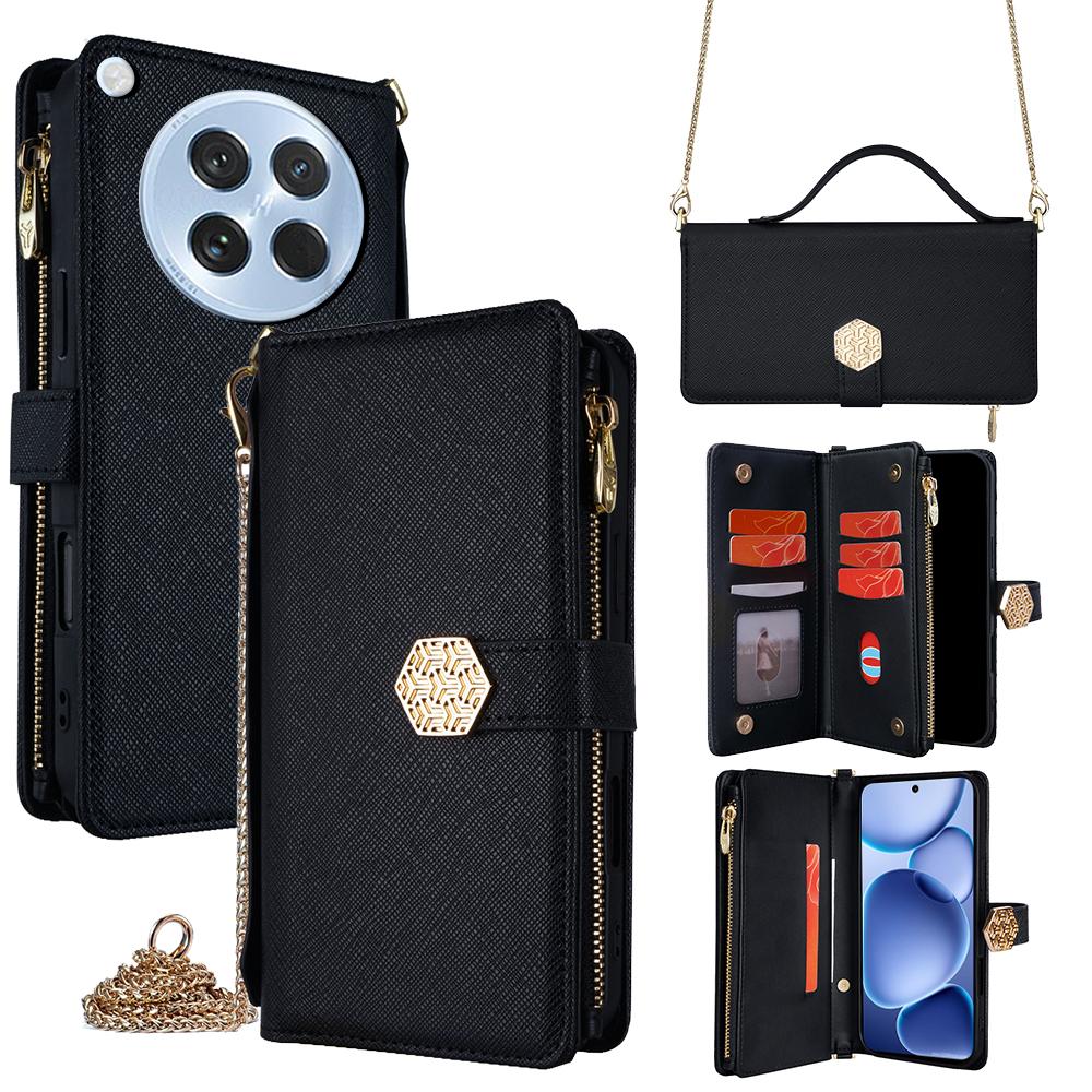 For Oppo Find X8s 5G Case Cross Texture PU Leather+TPU Wallet Phone Cover with Strap