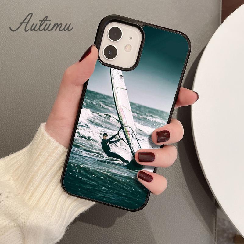 Чехол для телефона Extreme Sports Windsurf Sailing для iPhone 17 Air 15 16 11 12 13 14 Pro Max Plus coque Fundas Shell