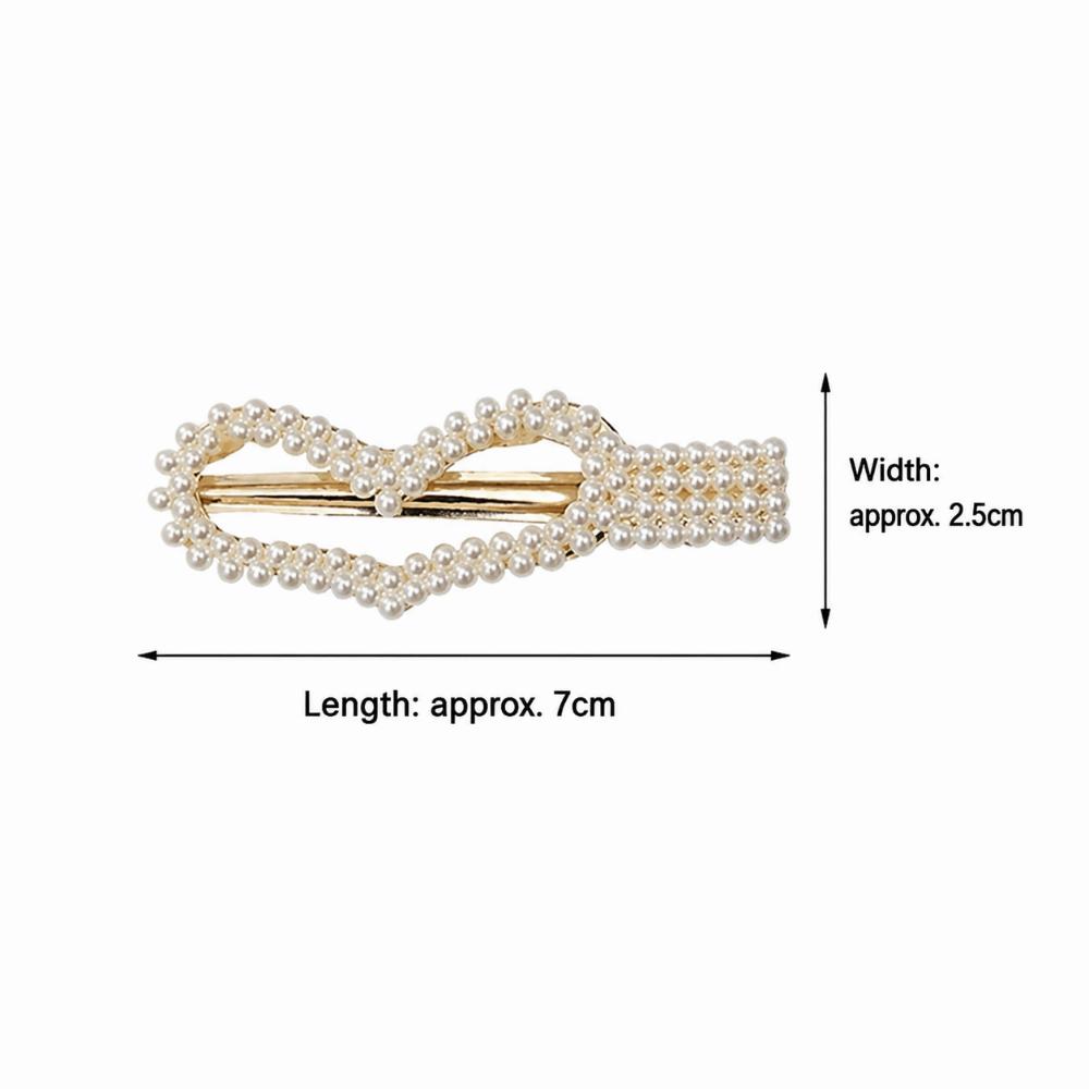 48PCS Crystal Beaded Decorative Hair Barrettes Side Bangs Hair Clamps For Women Girls