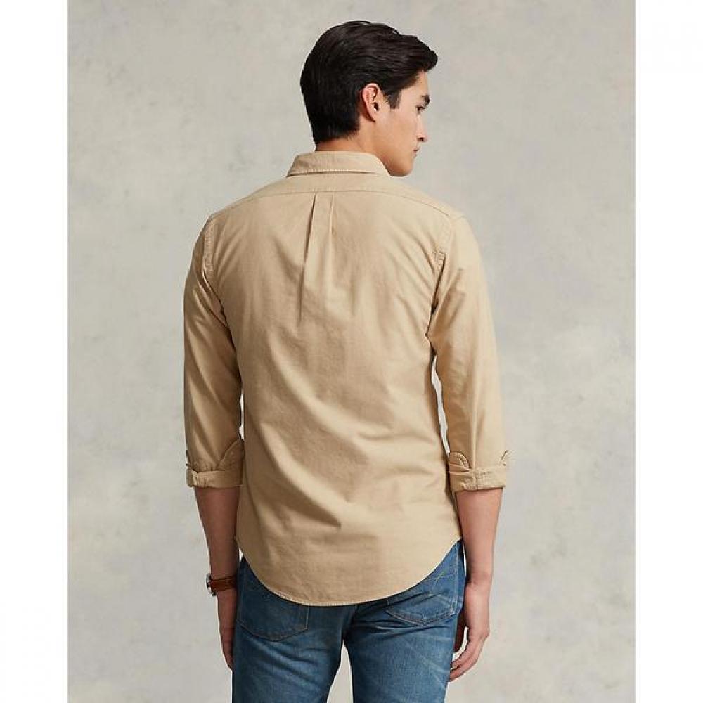 Polo Ralph Lauren Мужская классическая оксфордская рубашка, окрашенная в готовом виде Mnpowov16822687260