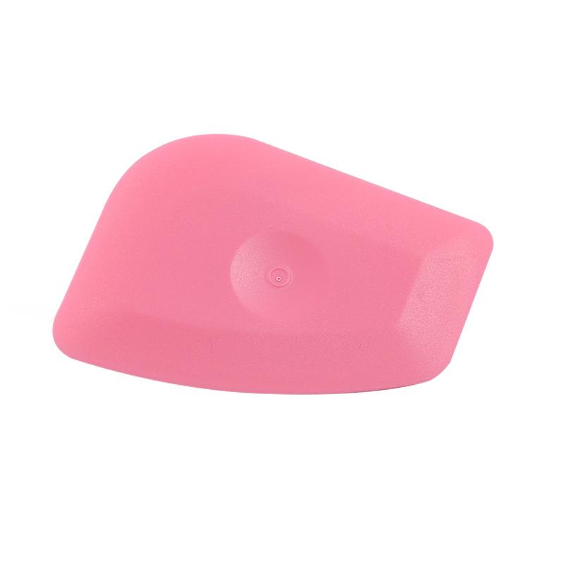 Pink Small Irregular Edge Squeegee Scraper for Car Film and Phone Screen Protector Application