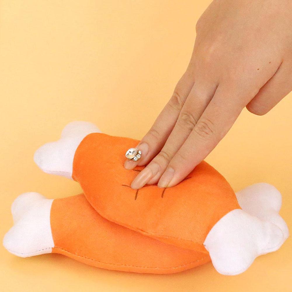 Squeezing Bone Chicken Fat Dog Toy in Plush-interactive Chewing Toy for Dogs, Boredom Relief, Squeaky Toy for Pets,