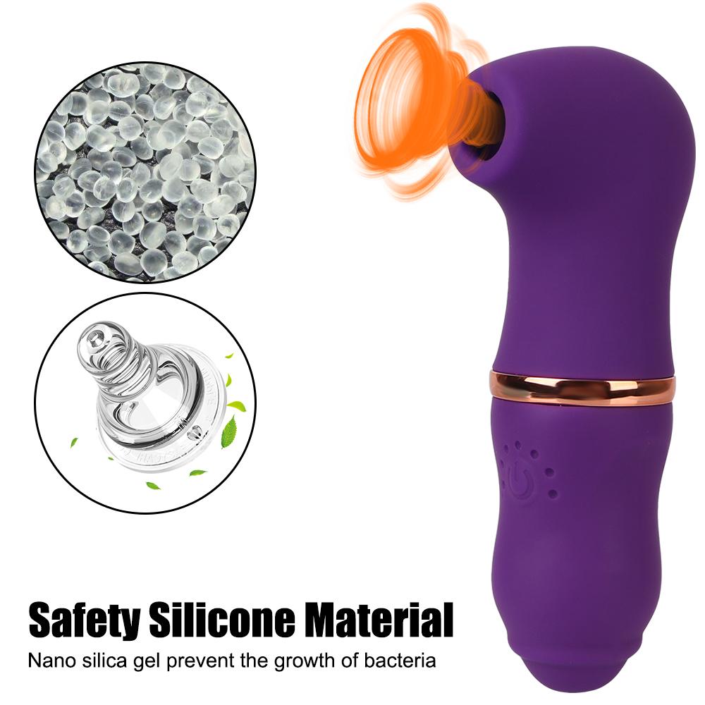 Секс-игрушки для женщин Стимулятор точки G и клитора Массажер для взрослых Соска-присоска 7 режимов Мощный сосущий вибратор