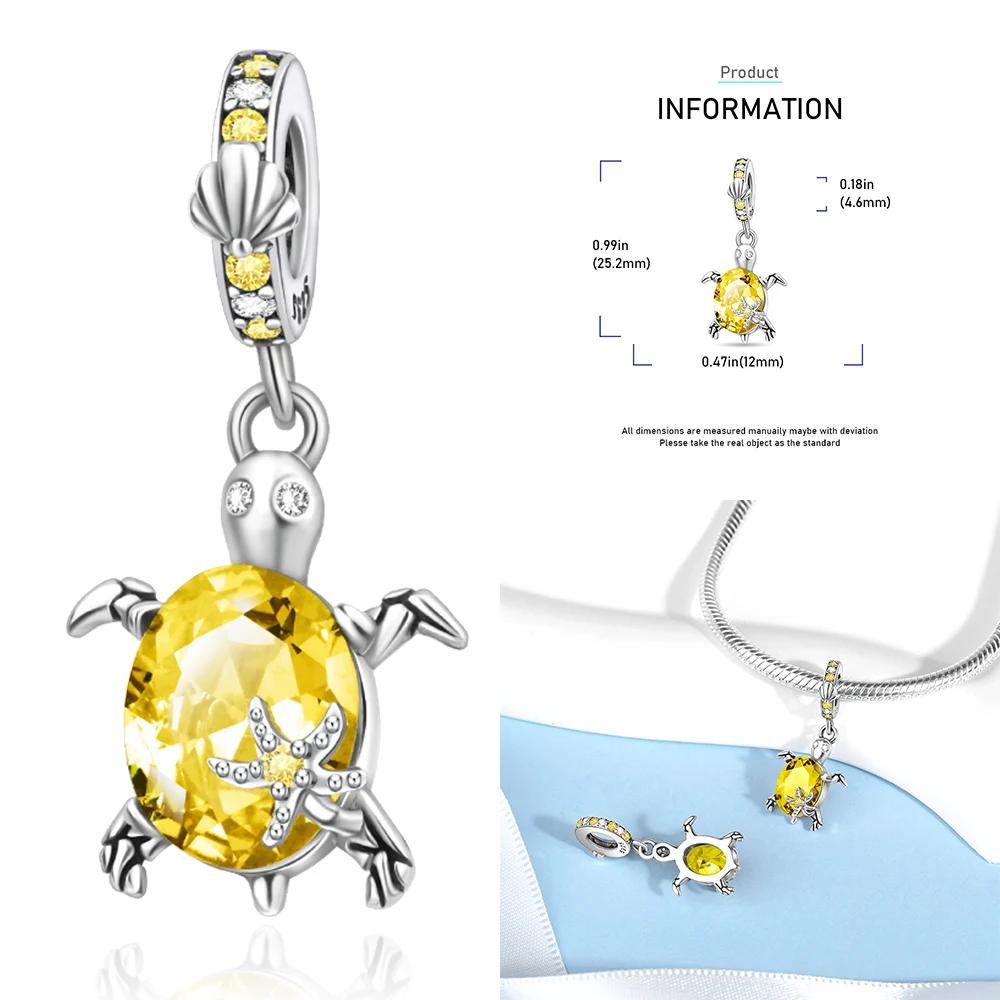 Подвески Медные бусины Морская черепаха Цветок Фея Подходят для оригинального браслета Ожерелье Изготовление ювелирных изделий Подарок