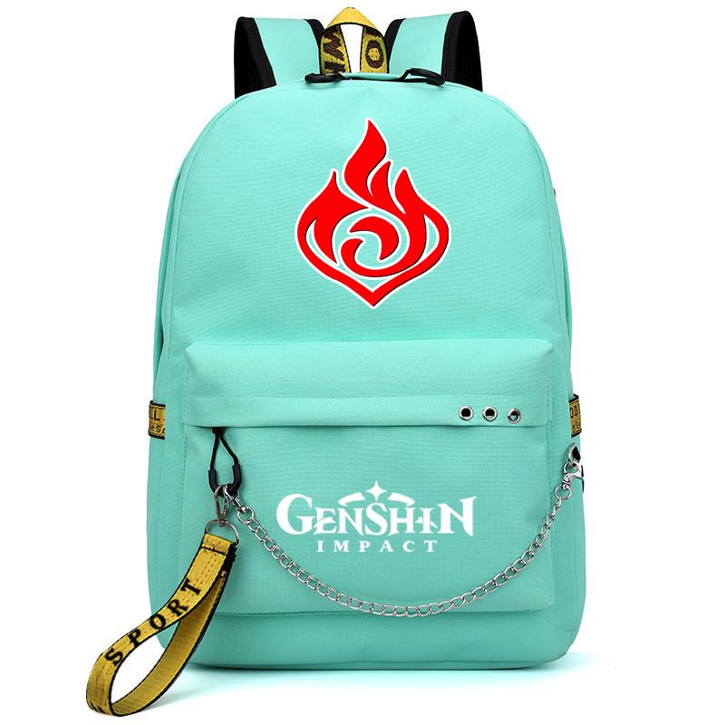 Аниме Genshin Impact рюкзак Usb порт школьная сумка 3D узор рюкзак студент-подросток школьная книга путешествия ноутбук Mochilas