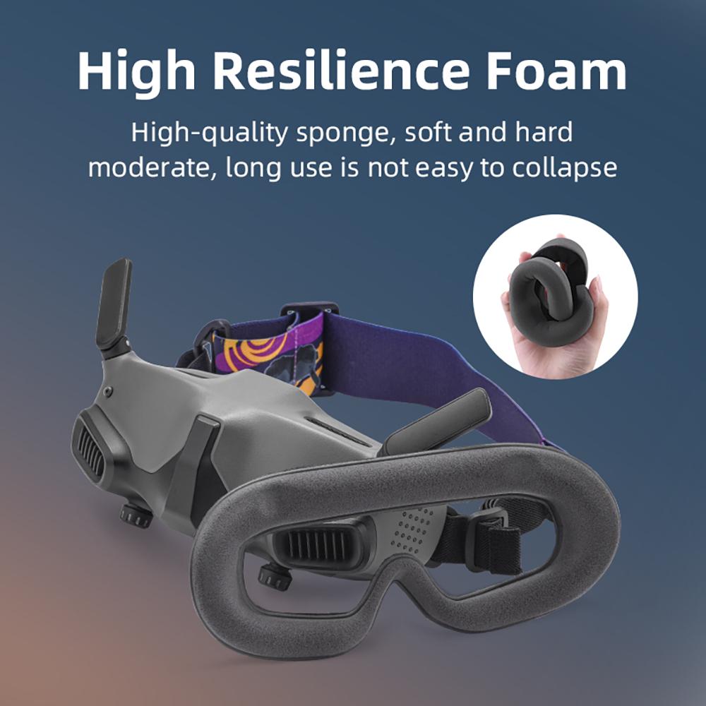 BRDRC Soft Foam Sponge Padding Faceplate Pad Light Leakage Prevention for FPV DJI Avata Goggles 2