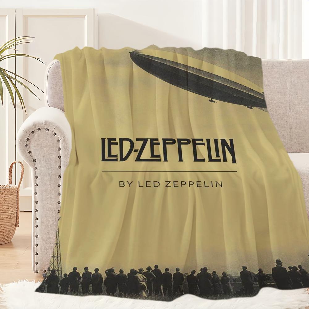 ROCK Band Blanket Plush Nap Sofa rug for Living L-LedS Z-Zeppelin-ES Room Warm Office Bedroom Birthday Home Travel Kid Gifts