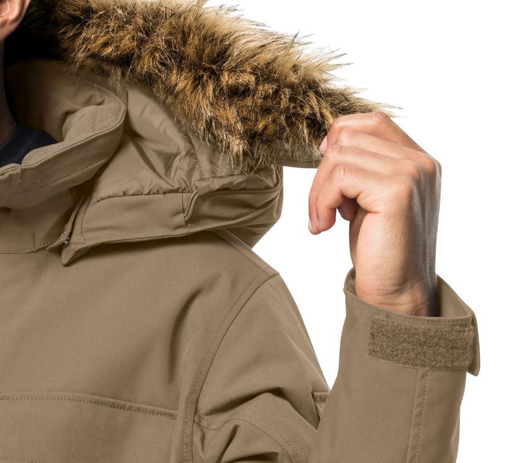 Jack Wolfskin Glacier Canyon Parka - Мужская водонепроницаемая зимняя куртка бежевого цвета 1107674-5136 ОРИГИНАЛ