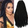 1- 4 packs Passion Twist Crochet Braiding Hair Pretwisted Curly Hair Passion Twists Synthetic Braiding Hair Extensions for Women