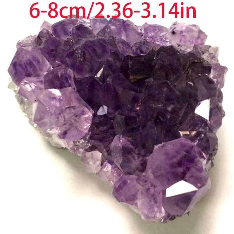 Natural Quartz Amethyst Geode Druzy Crystal Cluster Healing Decor Specimen
