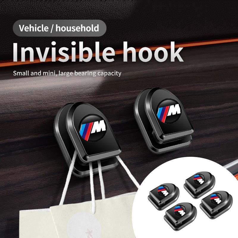4Pcs Car Interior Hooks Storage USB Cable Headphone Storage Hook For BMW E93 F10 F20 F30 F40 F15 F25 F26 F31 F49 F86 M3 M5 X3