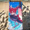 Виртуальный певец K-Kasane T-TetoS Полотенце Спортивное Быстросохнущее Туристическое Снаряжение для Кемпинга Песозащитное Мягкое Легкое Большое Пляжное Полотенце