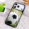 Football Passion Soccer Ball Bumper Phone Case for iPhone 17 Air 16 15 11 12 14 13 Pro Max Shockproof Cover