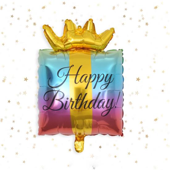 Воздушный шар для вечеринки по случаю дня рождения DIY Макет сцены Различные стили Торт ко дню рождения Надувная игрушка Украшение Творческий надувной мультфильм Воздушный шар из алюминиевой фольги