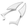 2pcs Motorcycle Rearview Mirrors 8mm 10mm Thread ChromePlated Motorbike Handlebar Side Mirror