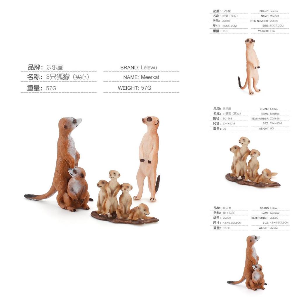 Realistic Pvc Mongoose Animal Model Toy For Kids Learning Decorations Gifts
