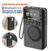 Мини Цифровое Радио DAB FM с разъемом для наушников Цветной Экран Карманное Радио BT5.0 Воспроизведение MP3 Динамик для Бега Спорта