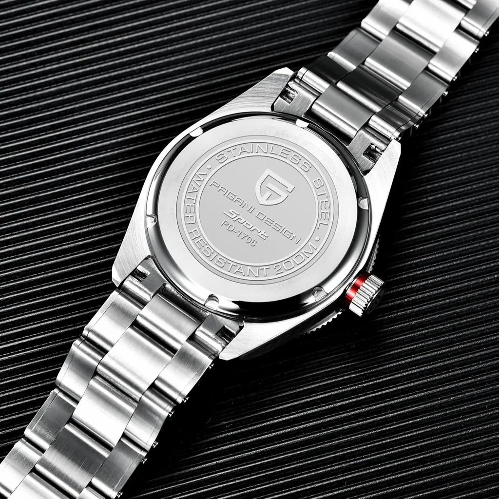 PAGANI DESIGN BB40 GMT Men's Watches Top Brand Luxury Mechanical Watch AR Sapphire Waterproof Automatic Watch For Men 1706