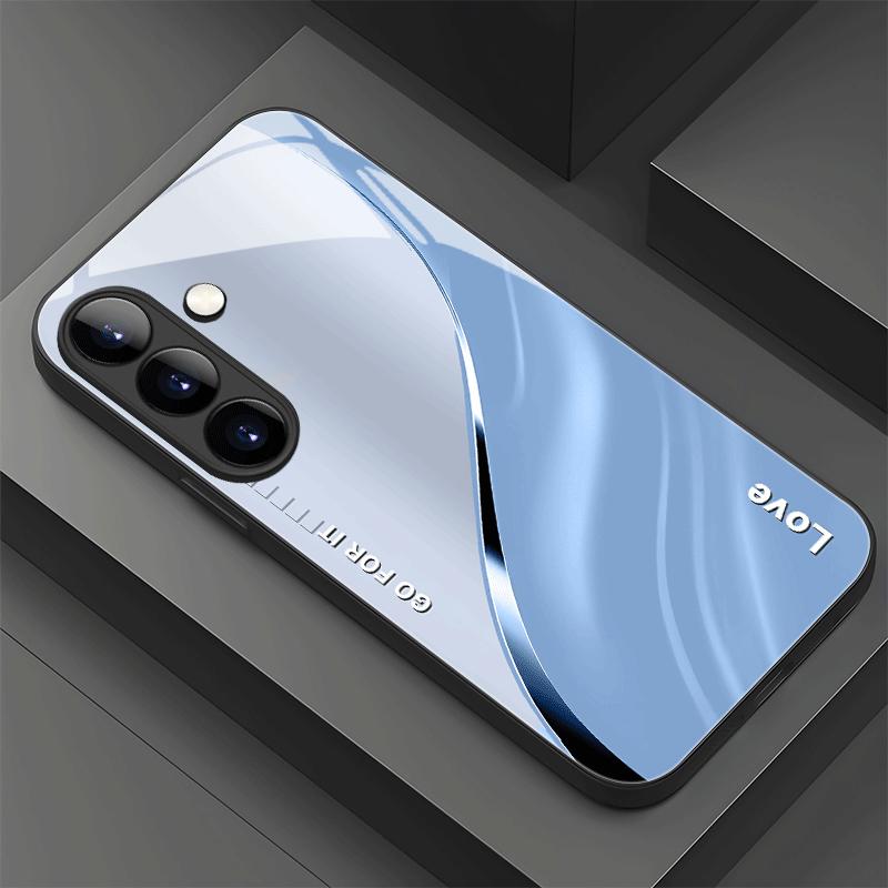 Бизнес Эстетика модные чехлы для телефона s26 ultra чехол Стеклянный чехол для телефона для Samsung Galaxy S26 S25 S24 S23 S22 FE Ultra Plus