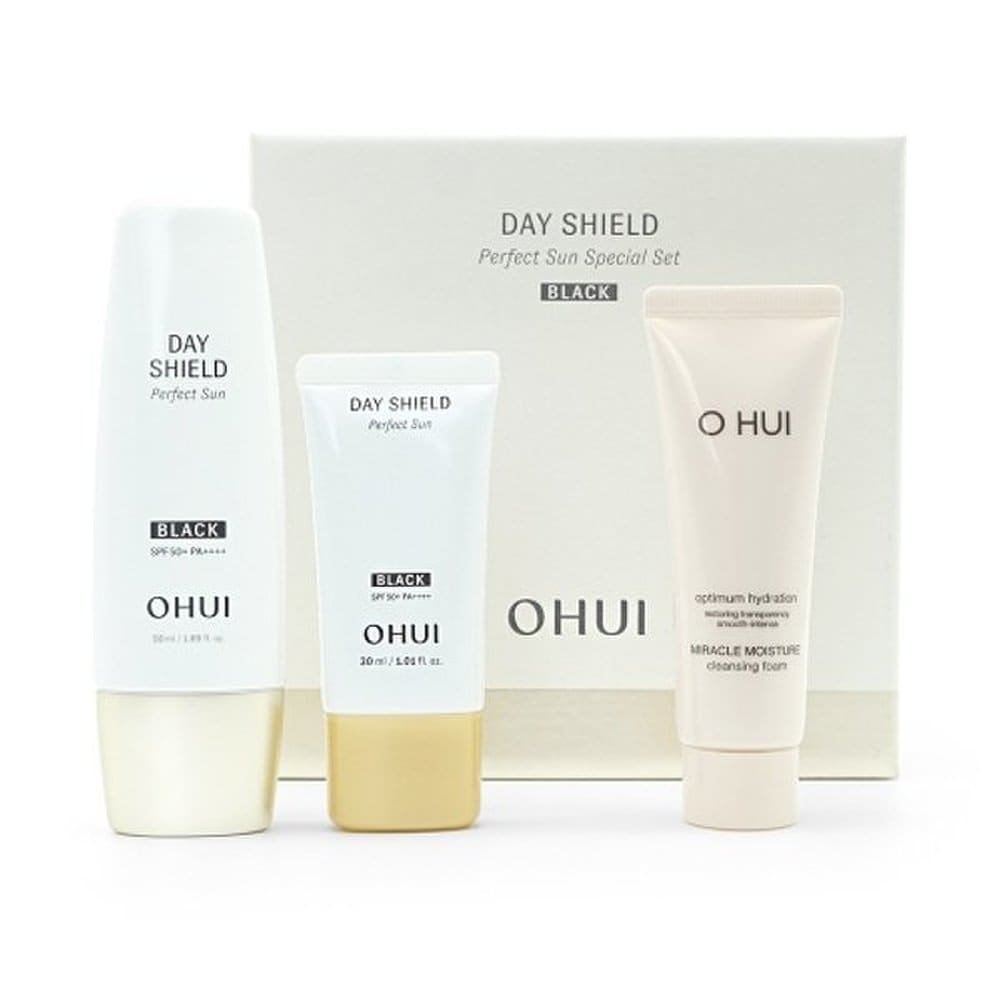 O HUI Day Shield Perfect Sun Black 2-piece Set (50ml+30ml)