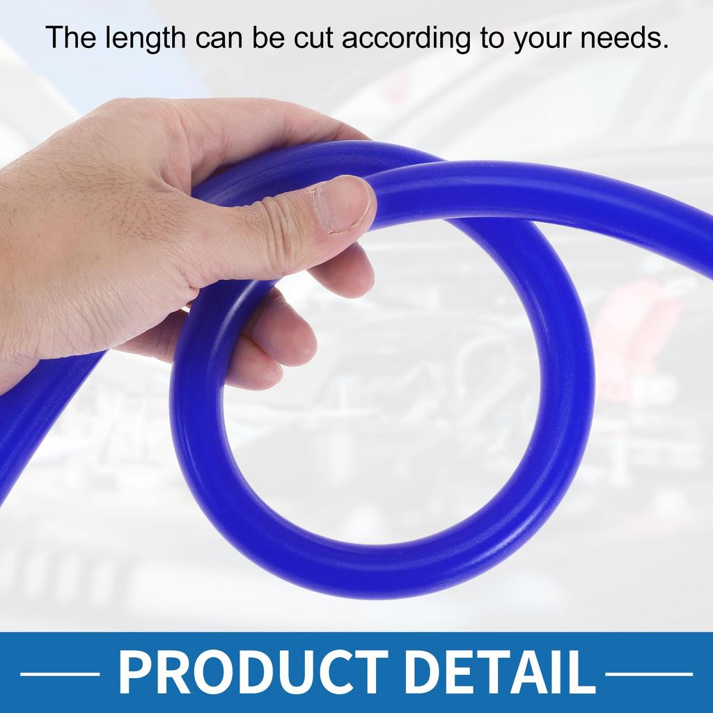 A ABSOPRO Silicone Vacuum Tube Hose for High Temperature 3.3ft 3/8" 10mm Inner Diameter