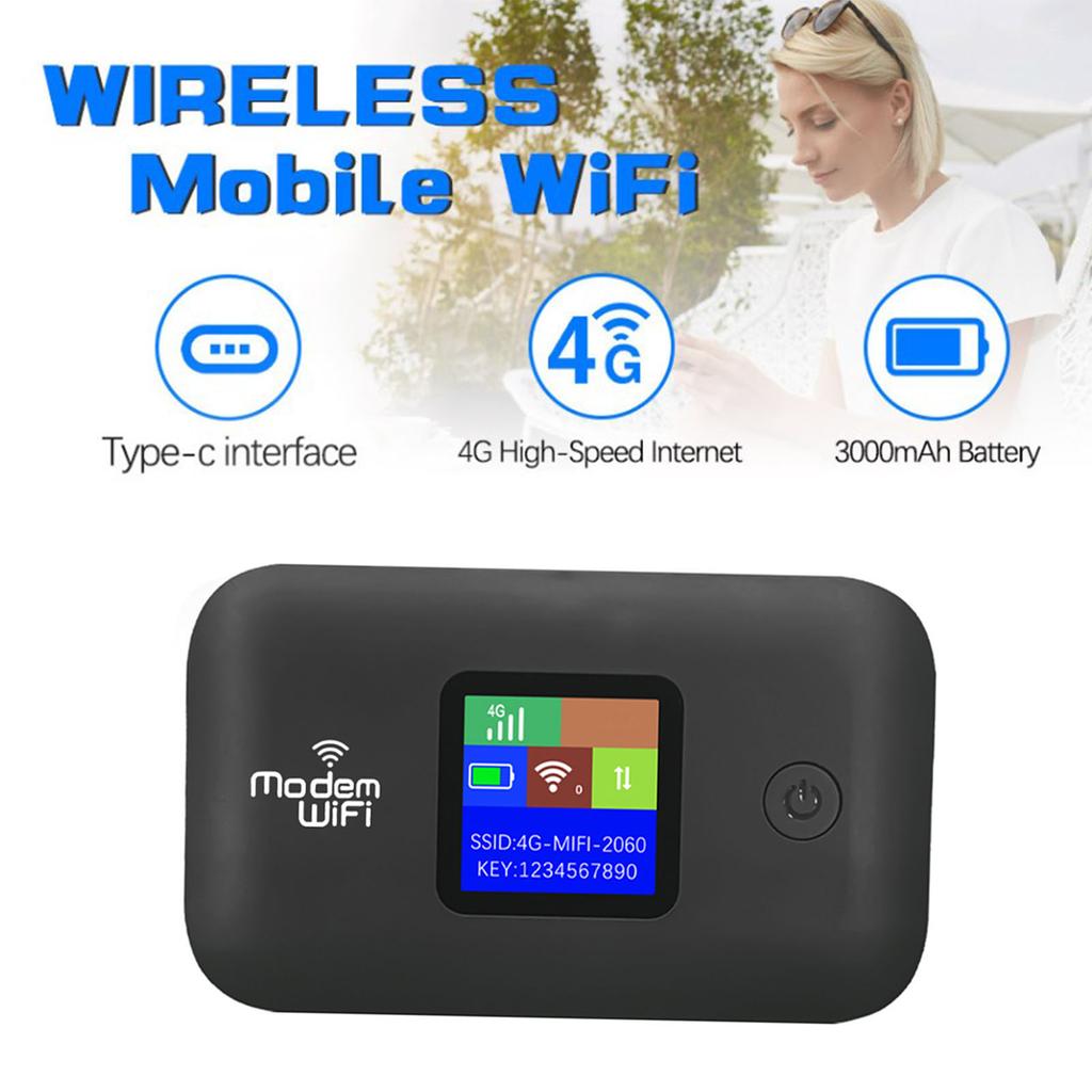 4G LTE Mobile Hotspot for Travel 4G Router with SIM Card Slot 300Mbps Up to 10 Devices for Europe Africa Southeast Asia