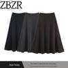 Za Export New Arrival Women's Clothing ZR Fashion Style Fashion Woolen Elastic Waist Big Hem Umbrella Skirt Long Skirt