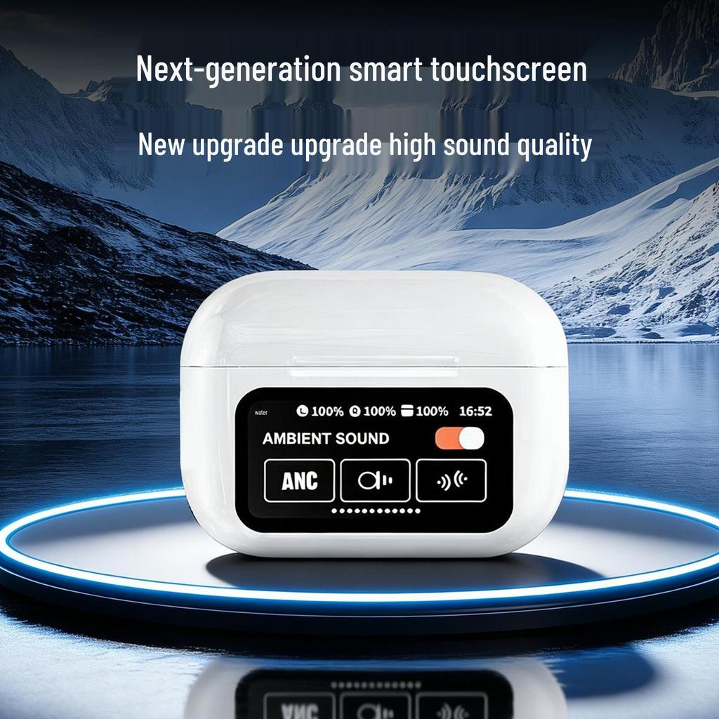 Беспроводные Bluetooth-наушники A9pro с ANC, ИИ-переводом, сенсорным экраном и долгим временем работы от аккумулятора