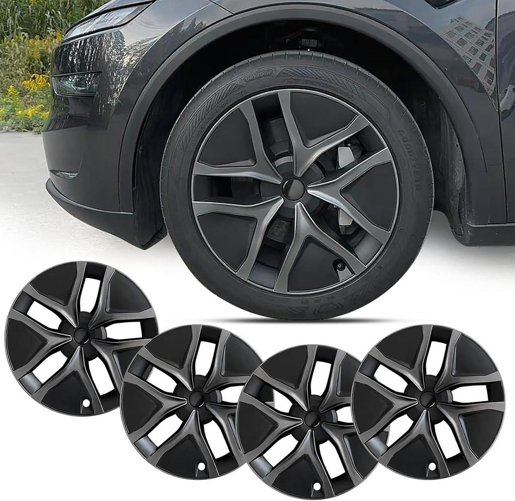 2025-2026 Tesla Model Y Juniper Wheel Hub Protector Cover, 19-20 Inch, Full Coverage