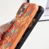 Красочный мультяшный чехол Для iPhone 17 Pro Max iPhone 16 Pro Max 15 14 13 12 11 16E Air Роскошная силиконовая накладка с текстурой кожи