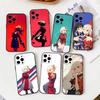 Чехол для телефона Lycoris Recoil Chisato для iPhone 17, 16, 15, 14, 13, 12, 11 X XR Plus, Другие Мягкий черный чехол
