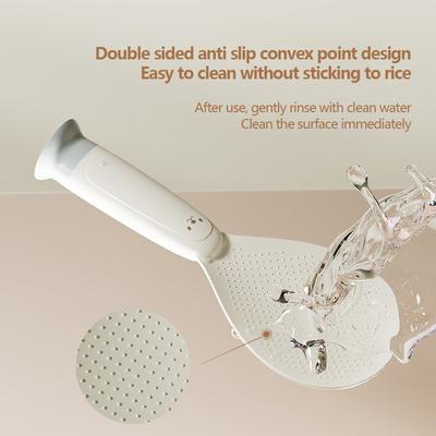 1 шт., стоячая ложка для риса с присоской, милый медведь, антипригарная ложка для риса для кухни, креативная антипригарная ложка для риса с рисунком из мультфильма