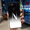 Phone Casing For ASUS Zenfone Max Plus (M1) ZB570TL Black Case Unique Initial Letter Couple Silicone Shockproof Soft Cover