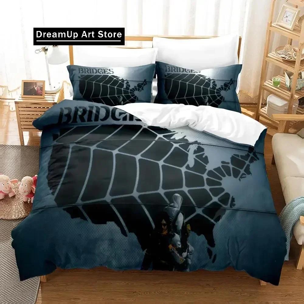 2D Death Stranding Bedding Set Single Twin Full Queen King Size Bed Set Aldult Kid Bedroom Duvetcover Sets Anime Parure De Lit