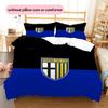 Parma Calcio 1913 Pattern Bedding Quilt Set  Home Decoration  Gift (1 * duvet cover + 2 * pillowcase  without core).xwn