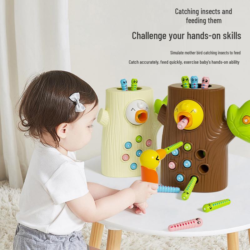 Развивающая игрушка для ловли червячков для детей в возрасте 1-4 лет