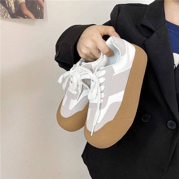 Кроссовки Forrest Gump на платформе, немецкие кроссовки, женские, осенние, новые, универсальные, повседневные, спортивные, для сноубординга, белые туфли