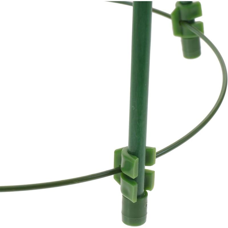 Metal Garden Ring Support for Plants, Flowers, Vegetables, 28x60cm