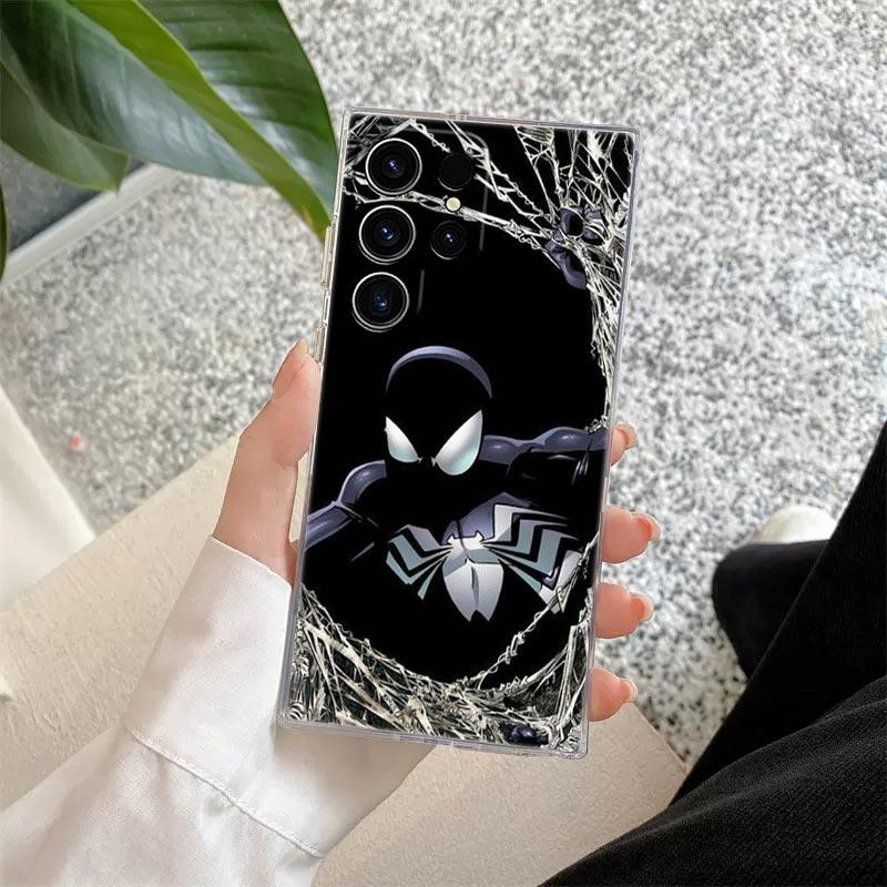 Прозрачный чехол Marvel Человек-паук Веном S26 для Samsung Galaxy S26 S25 Ultra S24 S22 S26 Plus S20 S23 S21 S25 FE 5G Прозрачная крышка