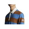 Moncler Мужская футболка-поло с коротким рукавом, цветные блоки, полоски, принт с логотипом, SS22, синий H10918A00016899NN706