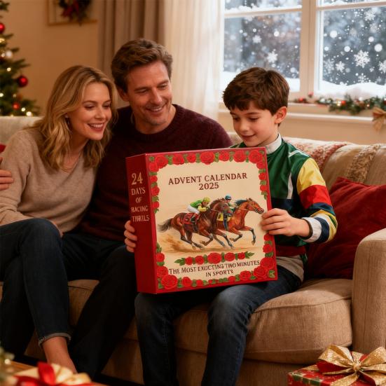 Адвент-календарь 2025 Бег за Розами Коробка 24 дня Акриловое украшение Цветочный декор для обратного отсчета