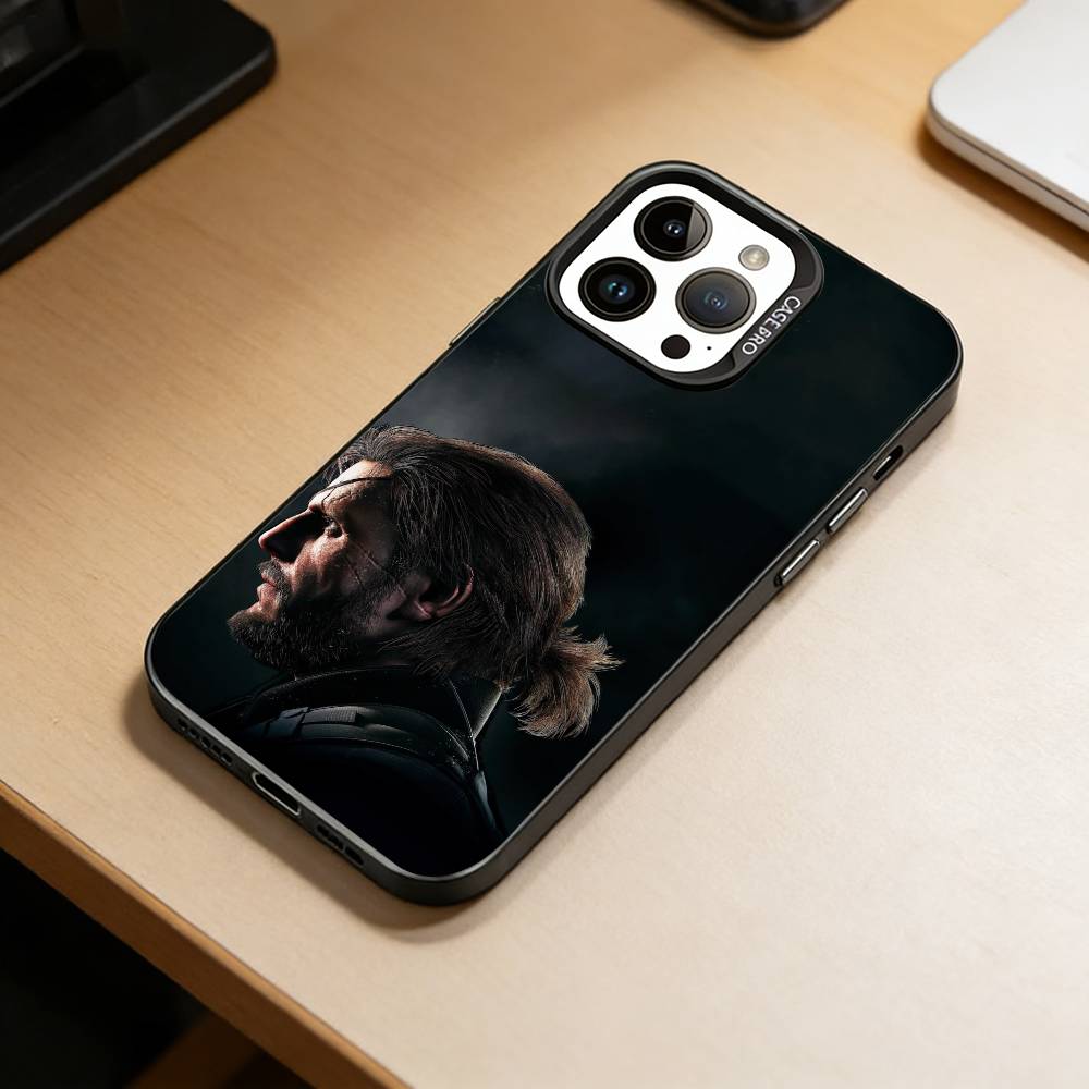 GM-Metal Gear Solid1 Чехол для телефона для iPhone 17,16,15,14,13,12,11 Plus,Pro Max,XS,Цветной Серебряный Покрытый Внутренний Чехол