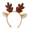 Christmas Antler Hairband Elastic Anti-slip Plush Fit for All Ages Christmas Hair Accessories Holiday Party Decorations Costume Festive Reindeer
