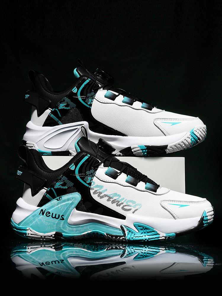 Мужская мода дышащая баскетбольная обувь с толстой подошвой мужские высокие кроссовки