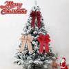 Christmas Tree Topper Bows Holiday Atmosphere  Outdoor Decorations