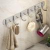Stainless Steel No-Drill Bathroom Strong Adhesive Clothes Hanger Hook