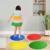 4Pcs Textured Toy Silicone Sensory Mats Learning Stepping Circles Pad for Game Playgroups