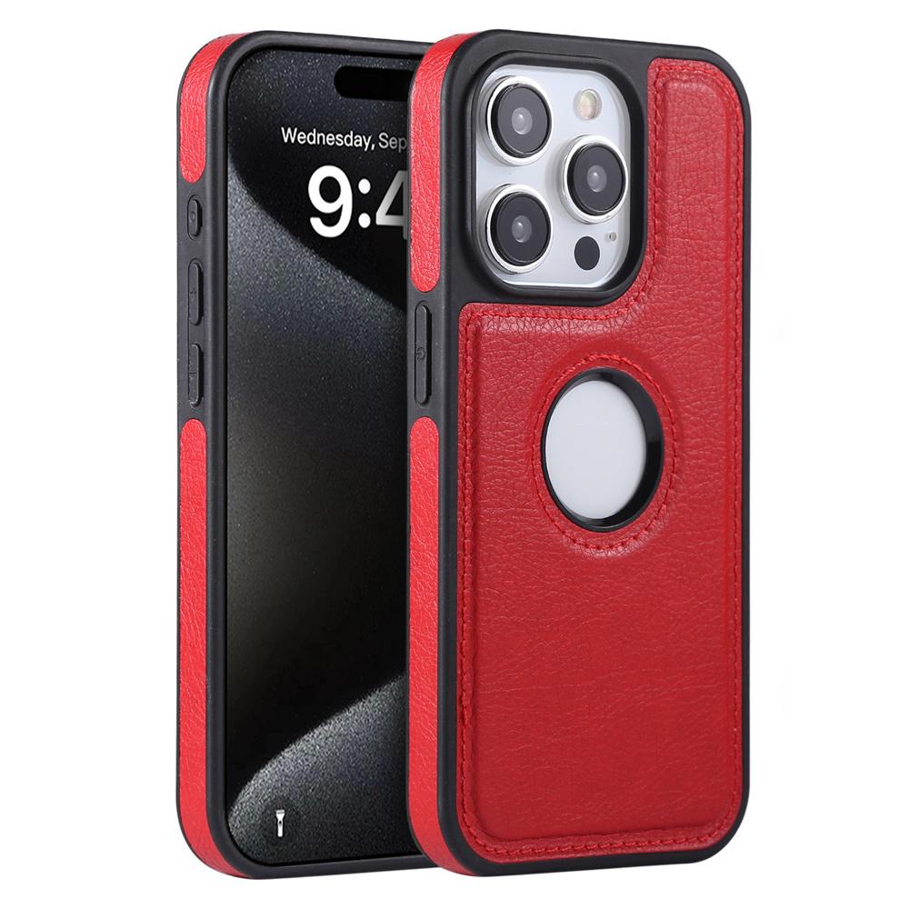 Роскошный Бизнес-чехол из ПУ-кожи и Коровьей кожи для iPhone 17 17Air 11 12 13 14 15 16 Pro Max Plus С отверстием для логотипа Ударопрочная Защитная крышка